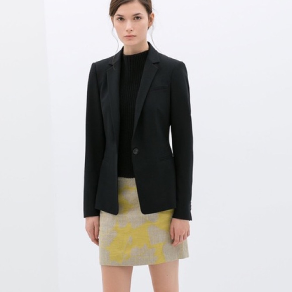Basic Black Blazer Zara Size 2